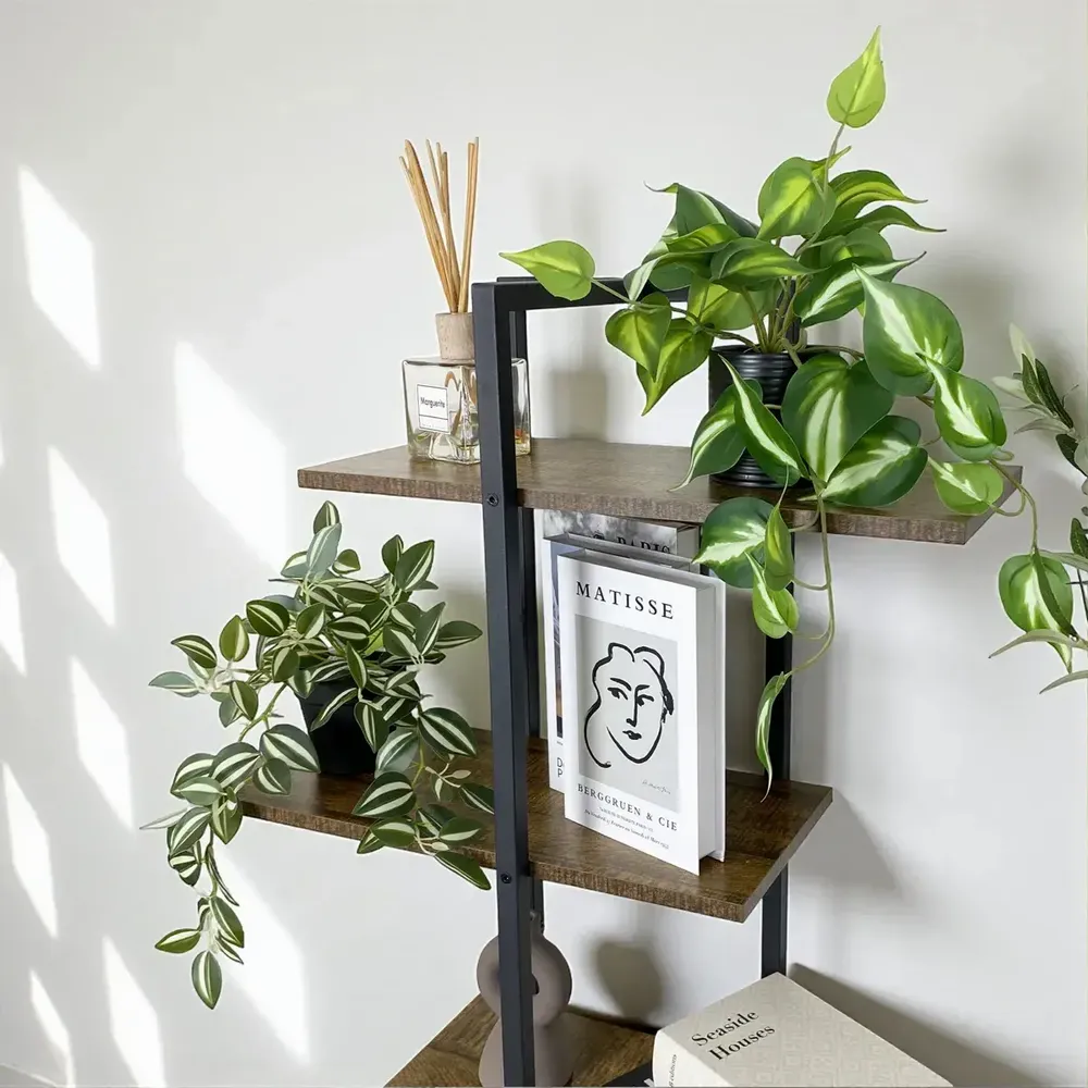 Décorations florales - Pothos retombant artificiel “toucher naturel” – Pot céramique - LIGNE DÉCO