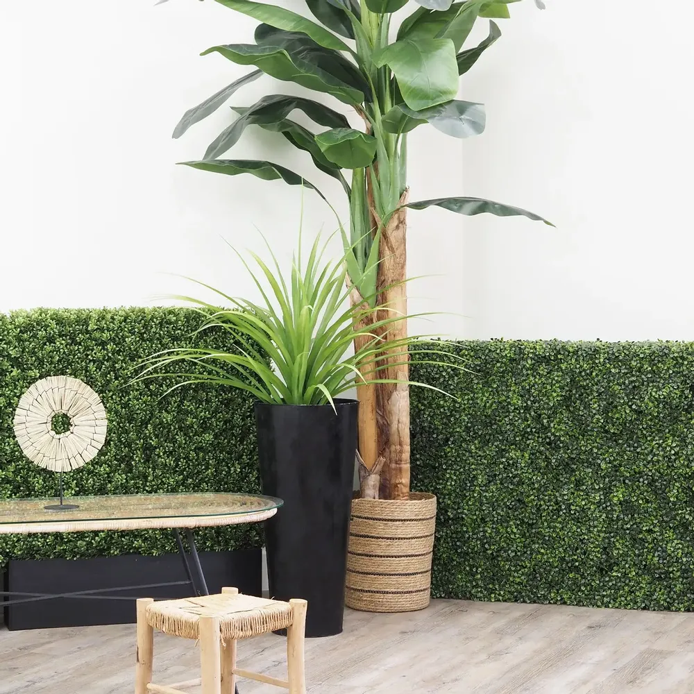 Floral decoration - Artificial Boxwood Wall - LIGNE DÉCO