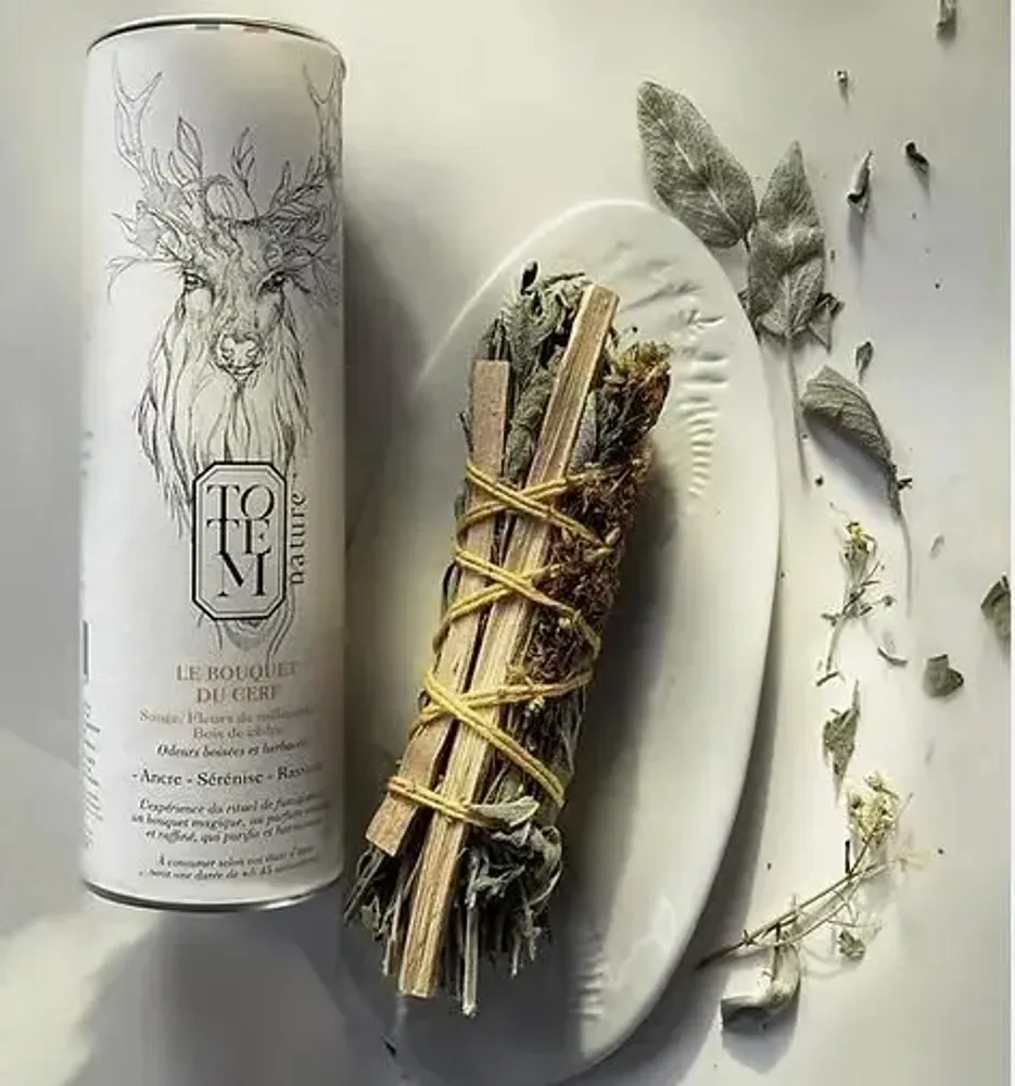 Cadeaux - bâton de fumigation à la française - Bouquet du cerf BIO - TOTEM NATURE