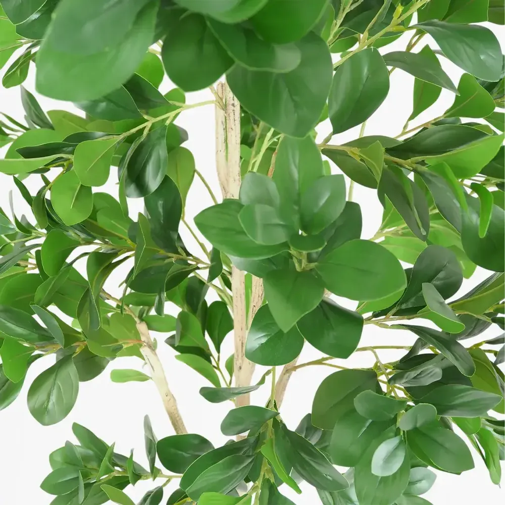 Décorations florales - Laurier artificiel 492 feuilles en pot plastique noir - LIGNE DÉCO