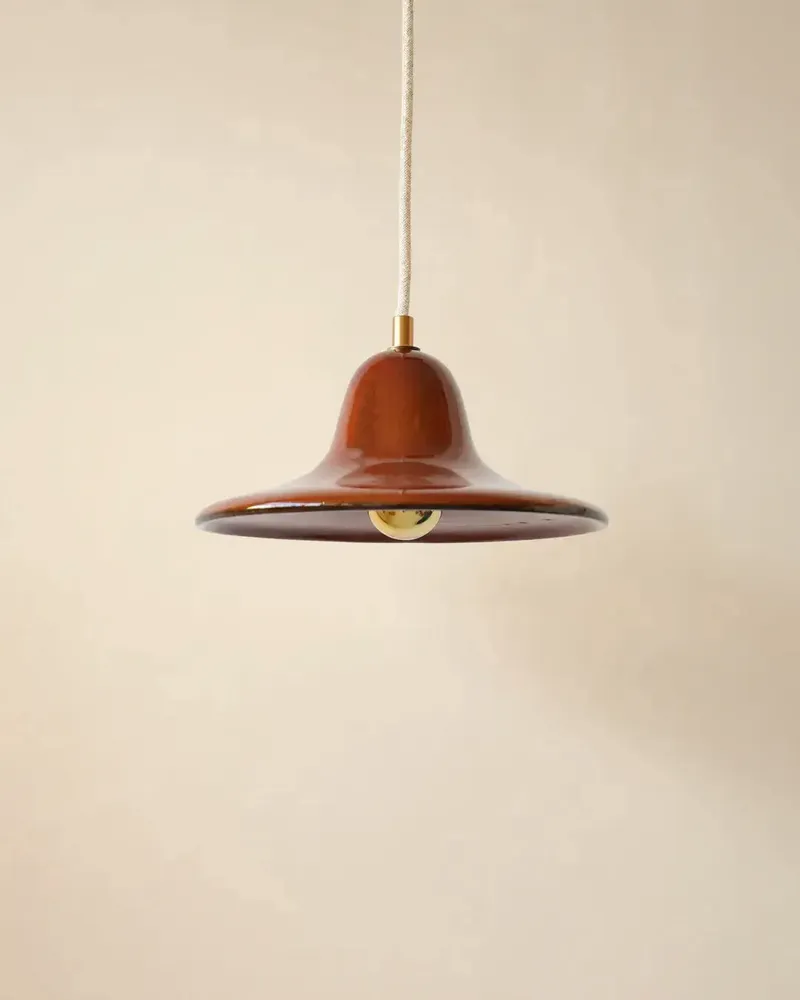 Hanging lights - GIGARO - Suspension en céramique brute - Chaux blanche - MASAME