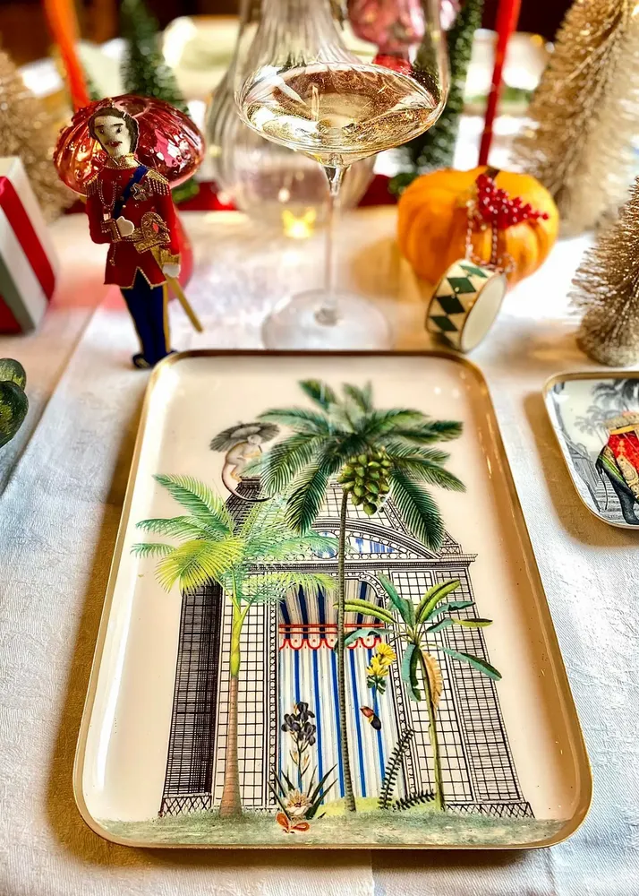 Plateaux - Plateau émaillé Botanica - PARADISIO IMAGINARIUM