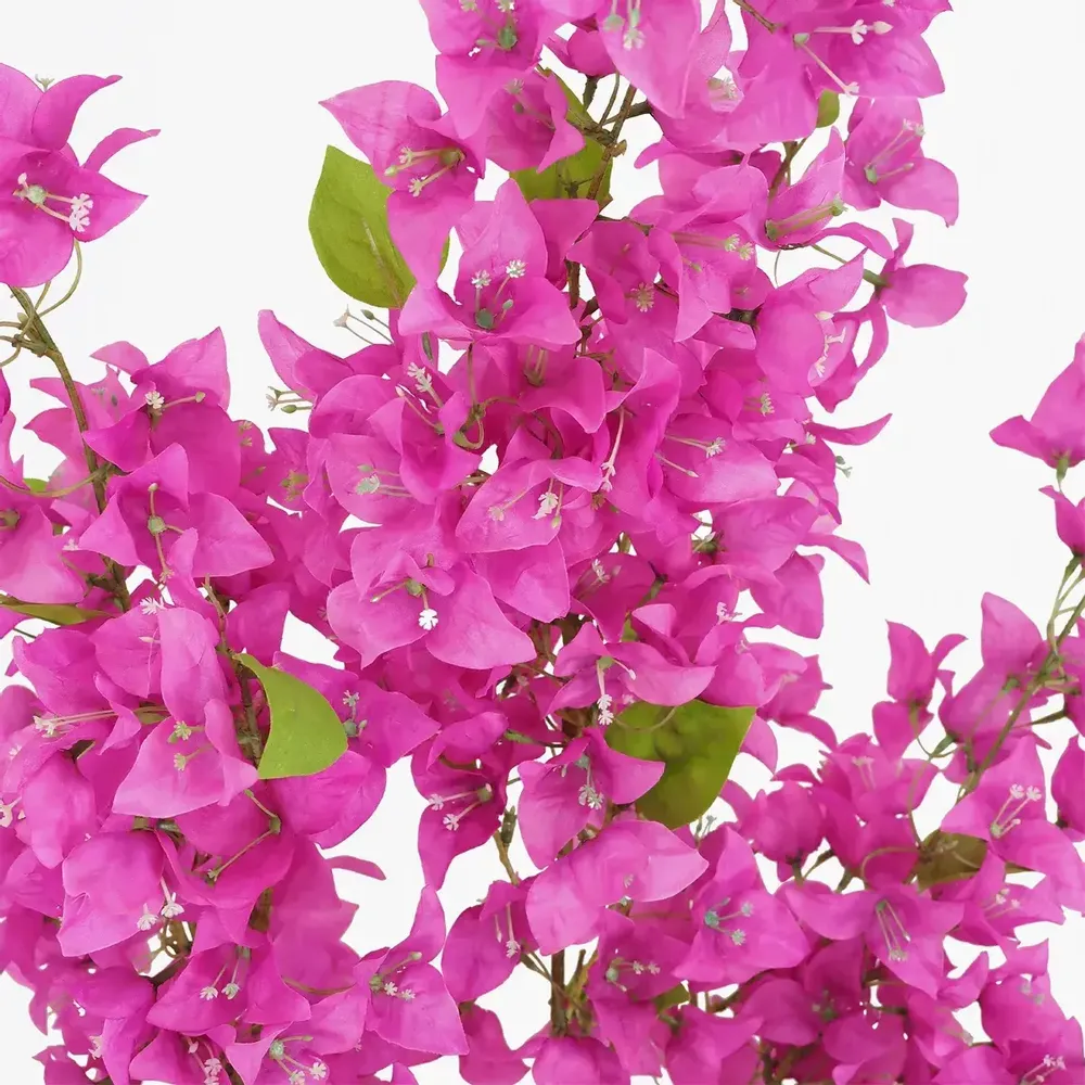 Décorations florales - Bougainvillier artificiel 483 fleurs en pot plastique noir - LIGNE DÉCO