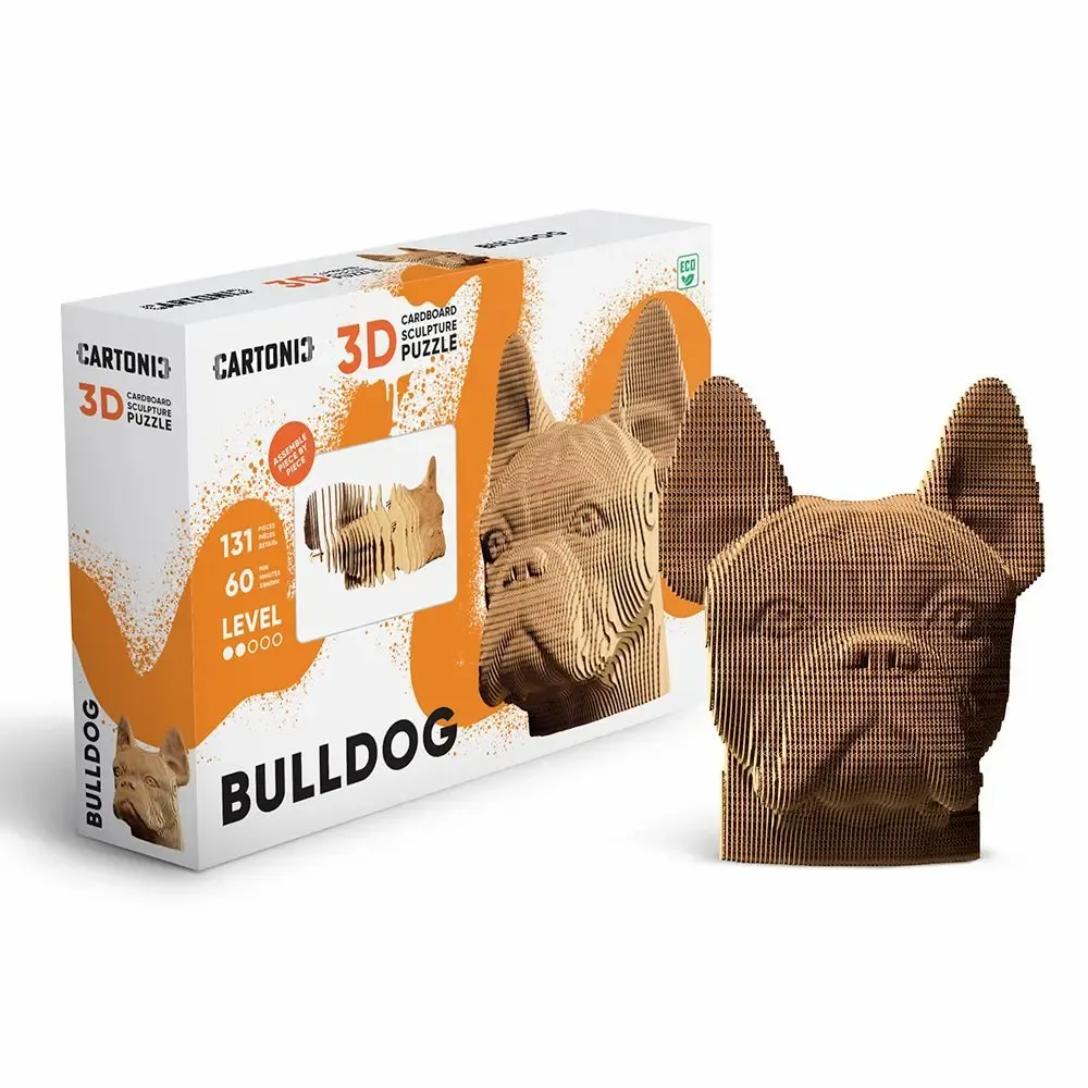 Stationery - CARTONIC Bulldog cardboard 3D-puzzle - CARTONIC