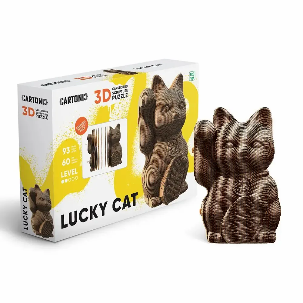 Stationery - CARTONIC Lucky Cat cardboard 3D-puzzle - CARTONIC