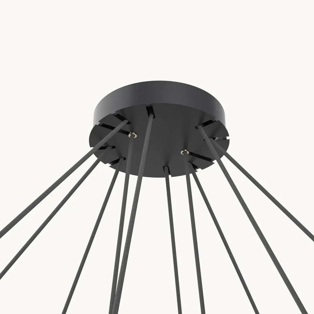 Hanging lights - Emily V10 – Multi-Light Chandelier for Lobbies & High Ceilings - MOSS OBJECTS