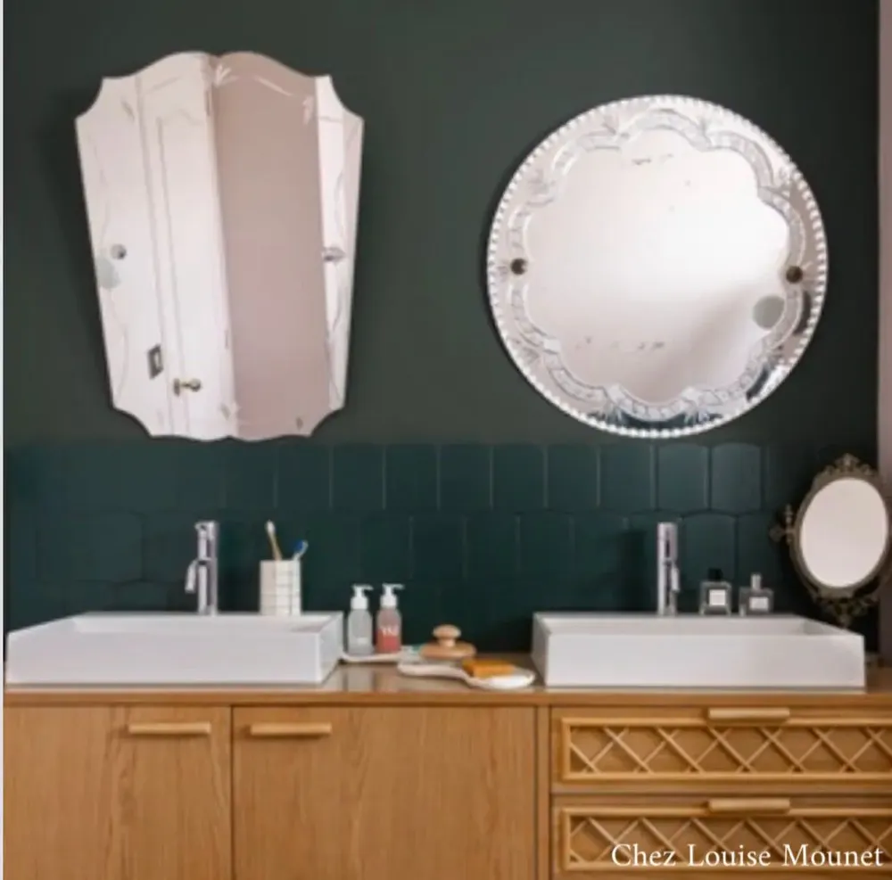 Decorative wall frescoes - Painting A Green Mouse - BILBOQUET DÉCO