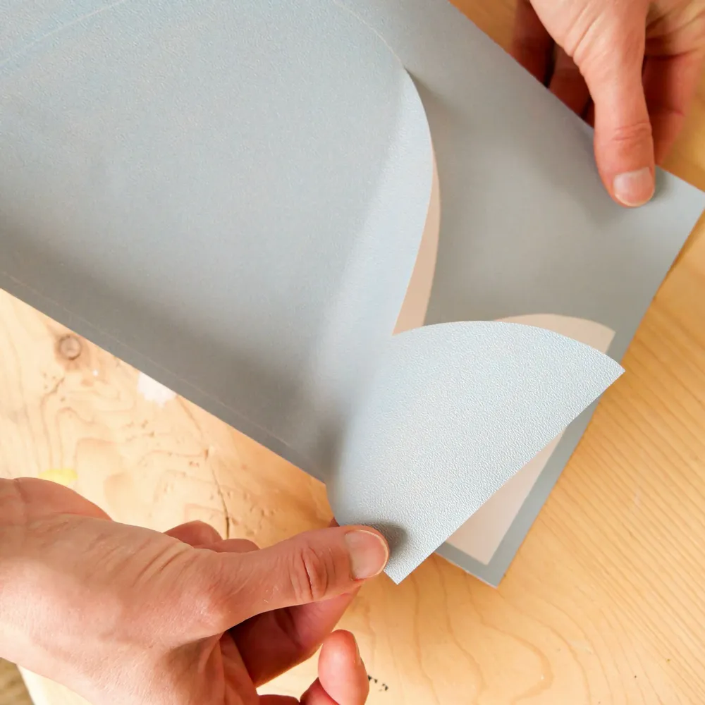 Wallpaper - Petit Beurre Fries - Blue - BILBOQUET DÉCO