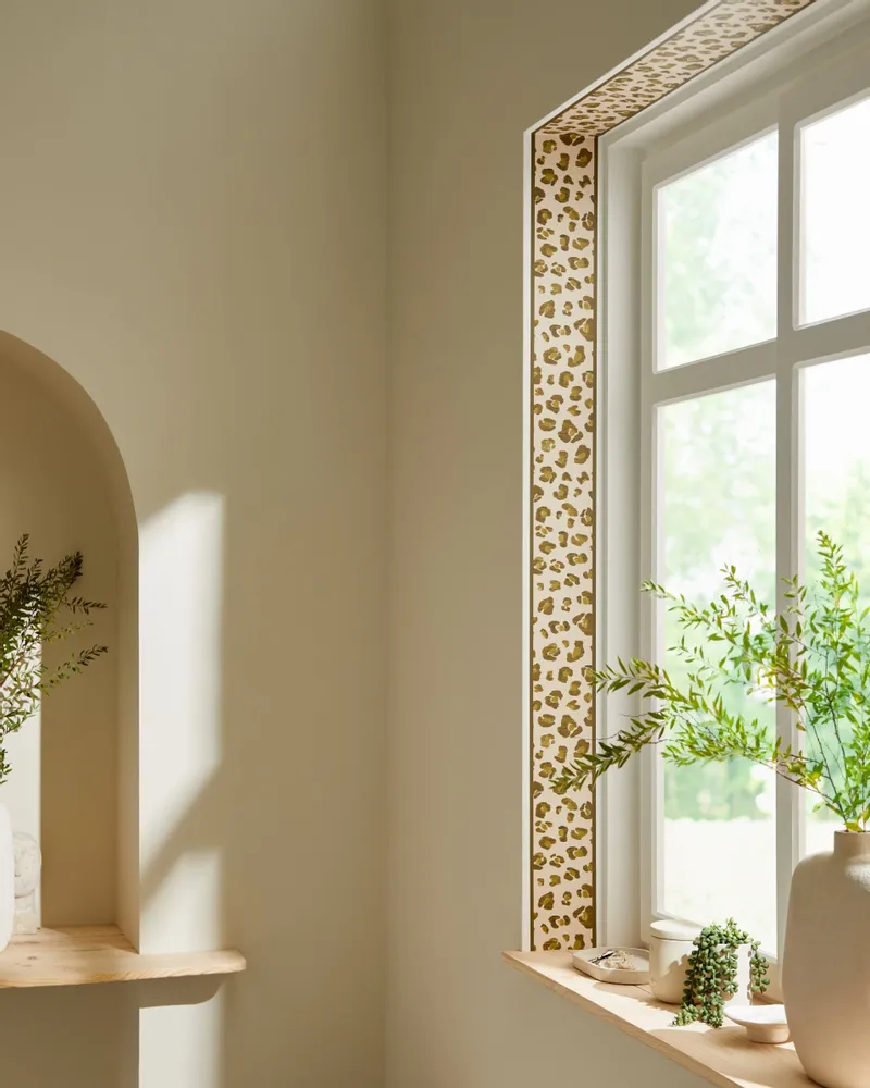 Wallpaper - Spirit Graou Border - Khaki - BILBOQUET DÉCO