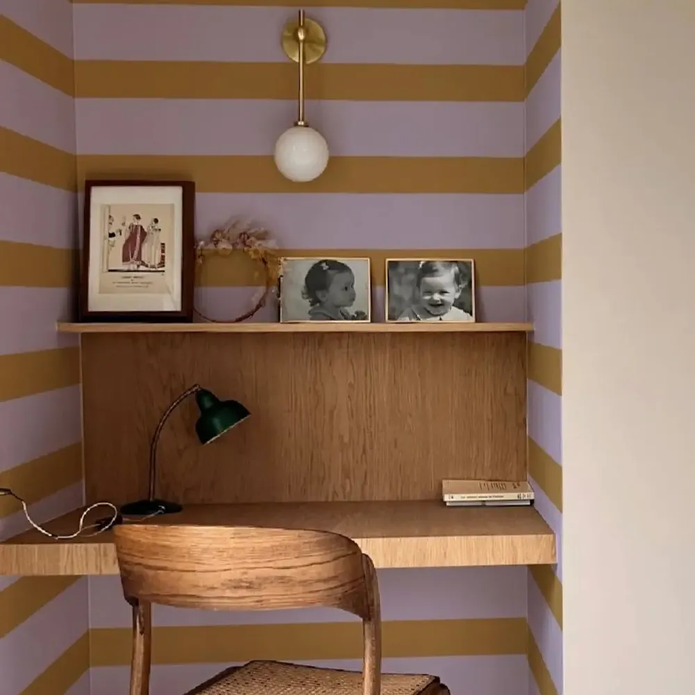 Papiers peints - Papier Peint Marin d'eau douce - Lilas - BILBOQUET DÉCO