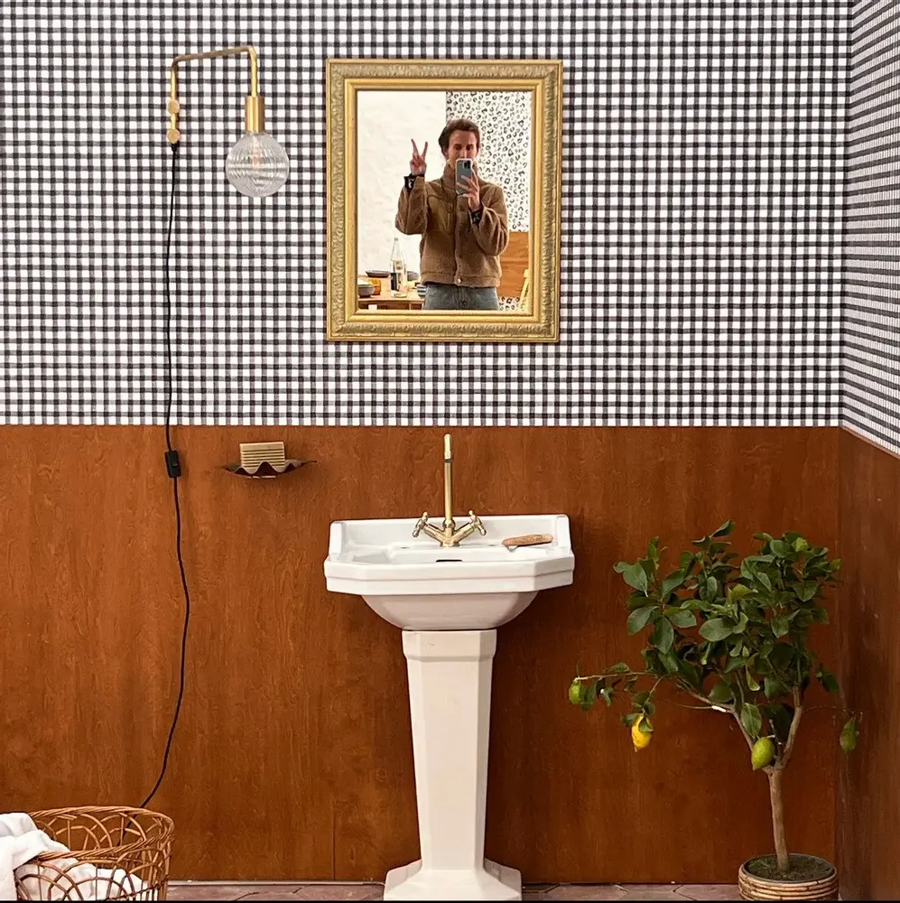 Wallpaper - Wallpaper Like Mother, Like Daughter - Black & White - BILBOQUET DÉCO