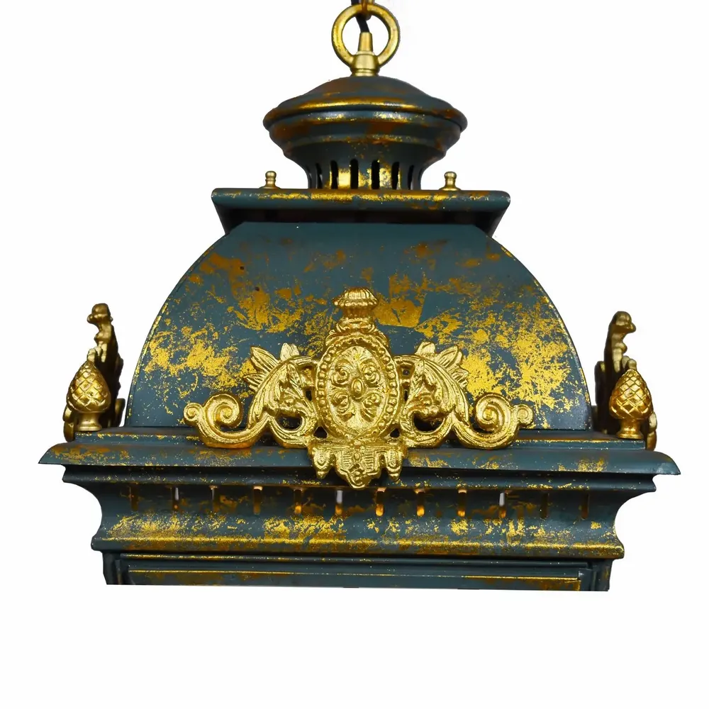 Decorative objects - Lantern - Casino (Green & Gold) - DÉCORS & LANTERNES D'AUTREFOIS