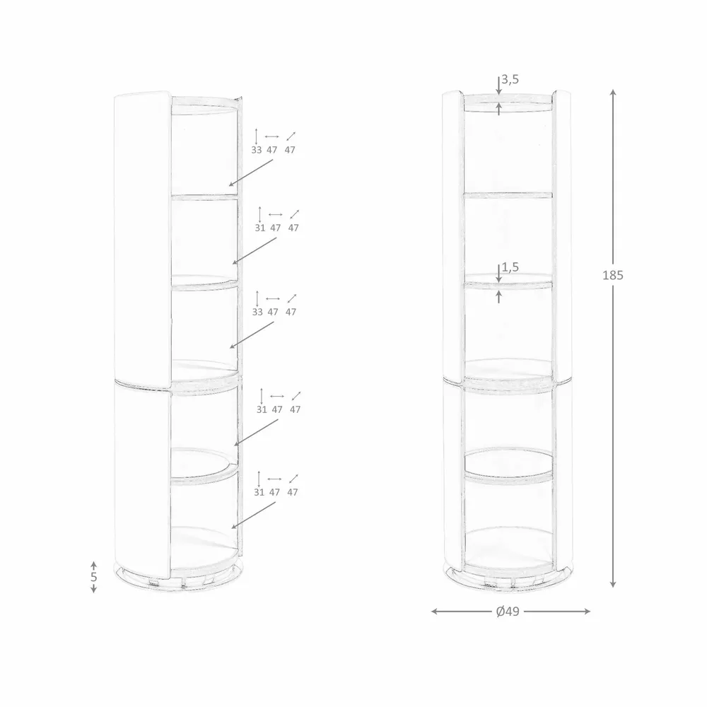 Office furniture and storage - Walnut and mink leatherette shelf - ANGEL CERDÁ