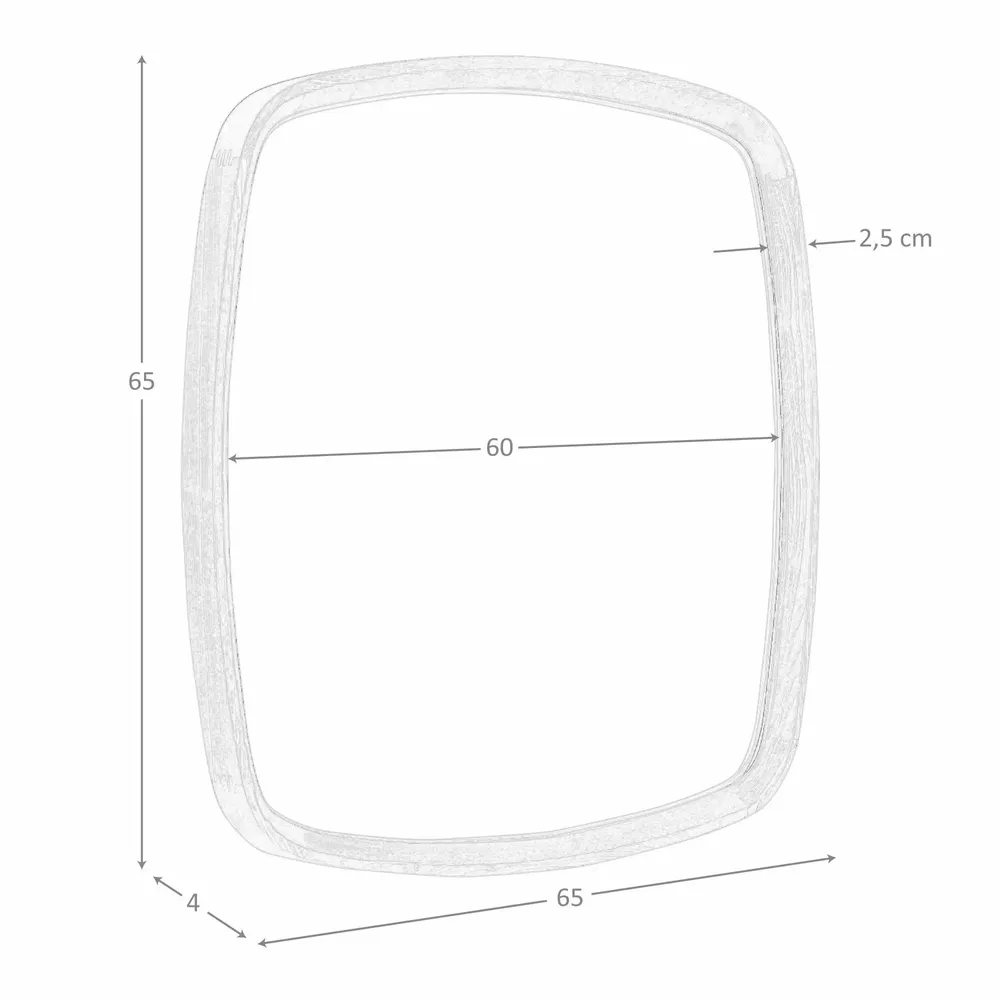 Miroirs - Miroir mural carré en noyer - ANGEL CERDÁ