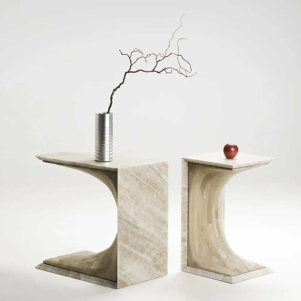 Coffee tables - ETERRA side table - KAMIEN ATELIER