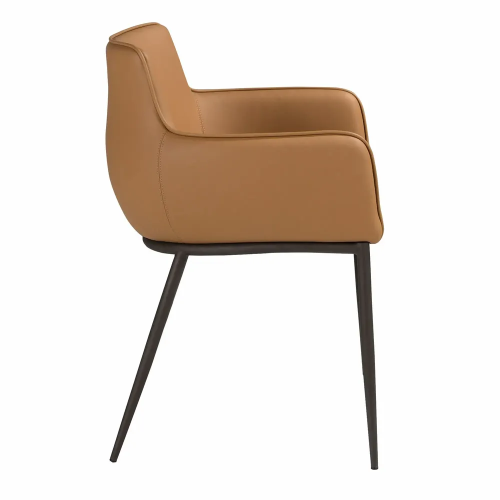 Chairs - Brown leatherette chair - ANGEL CERDÁ