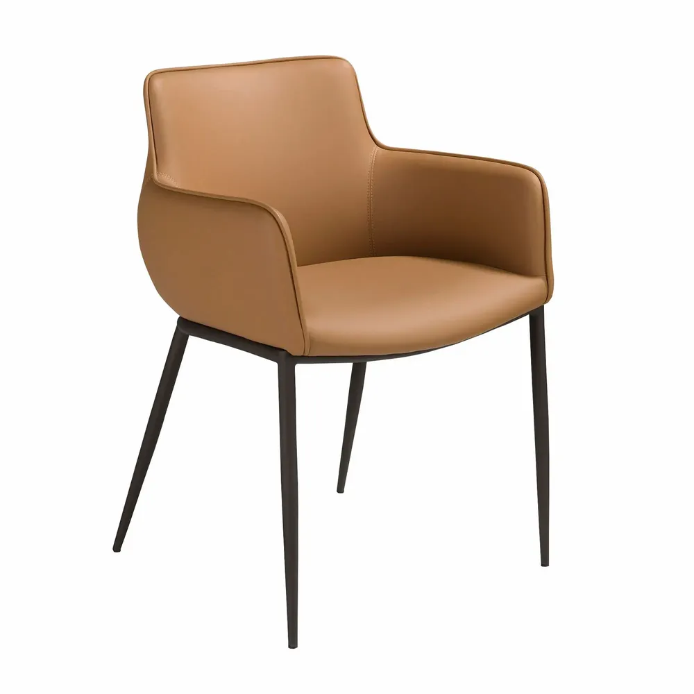 Chairs - Brown leatherette chair - ANGEL CERDÁ