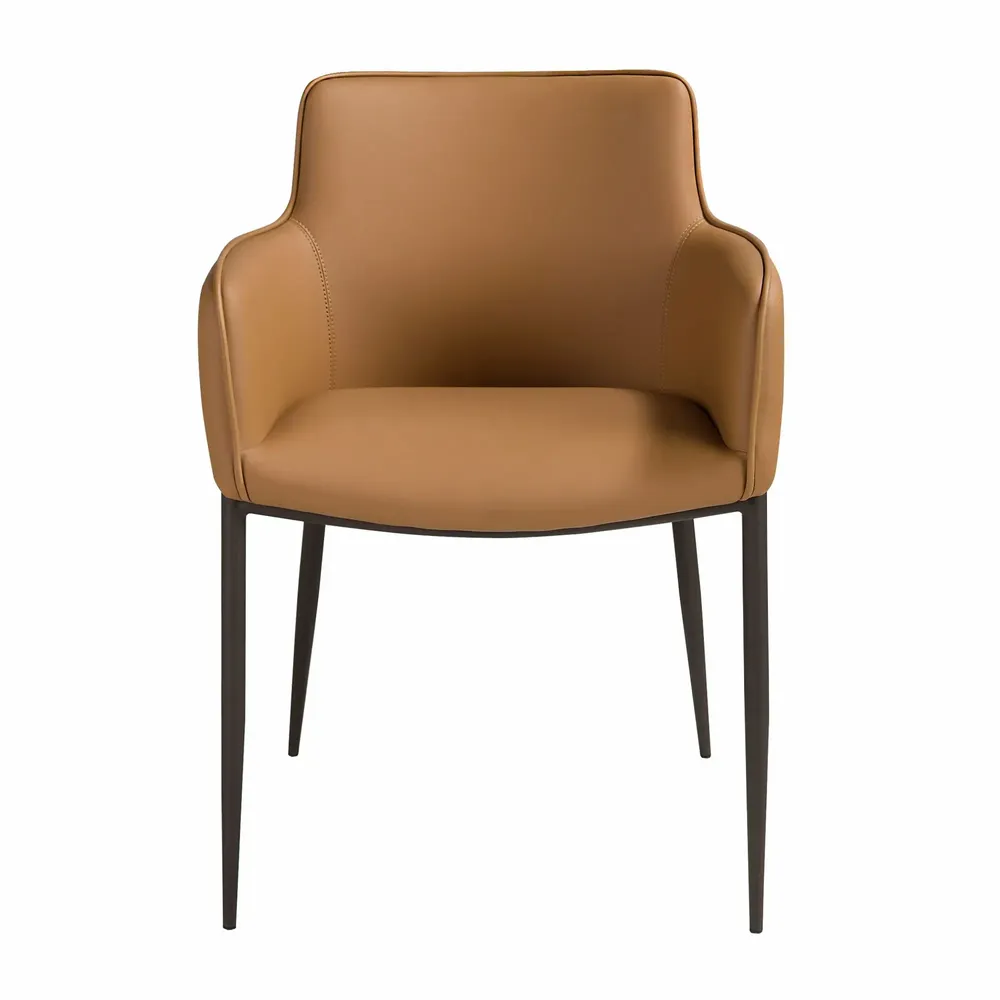 Chairs - Brown leatherette chair - ANGEL CERDÁ