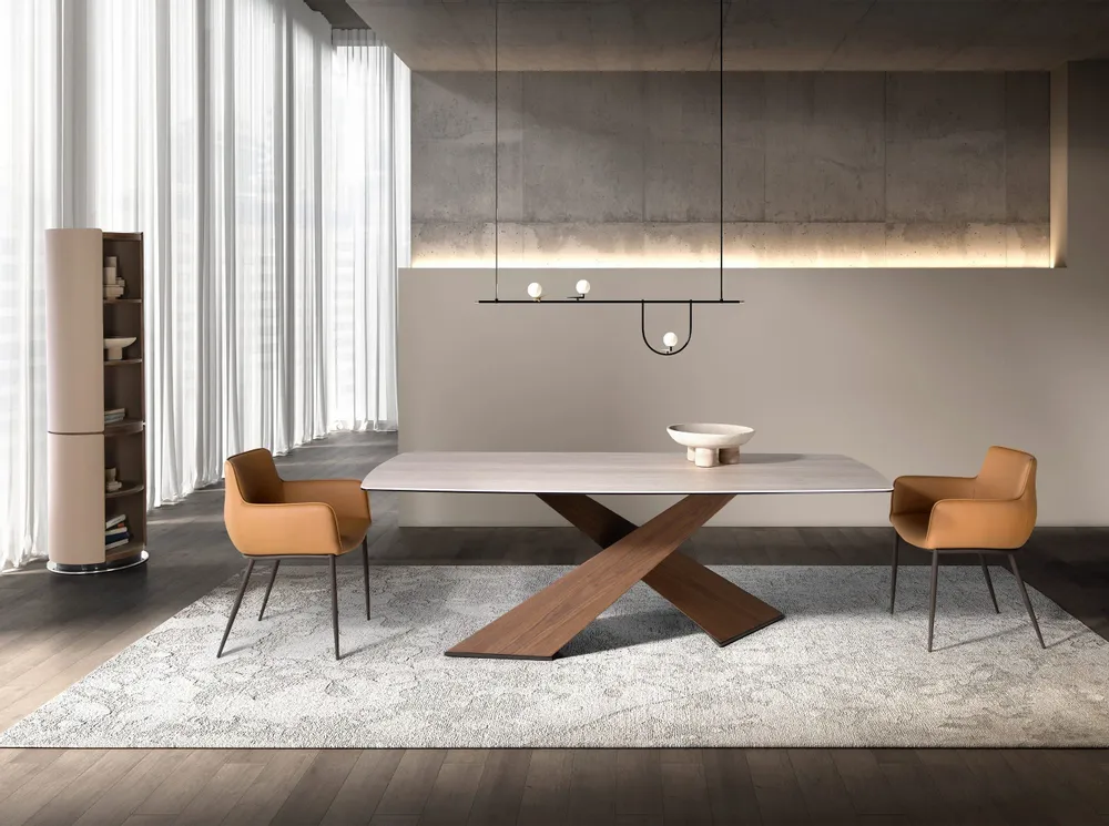 Chairs - Brown leatherette chair - ANGEL CERDÁ