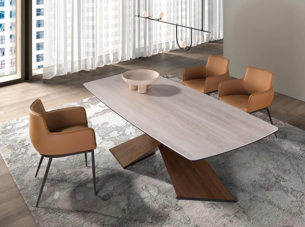 Chairs - Brown leatherette chair - ANGEL CERDÁ