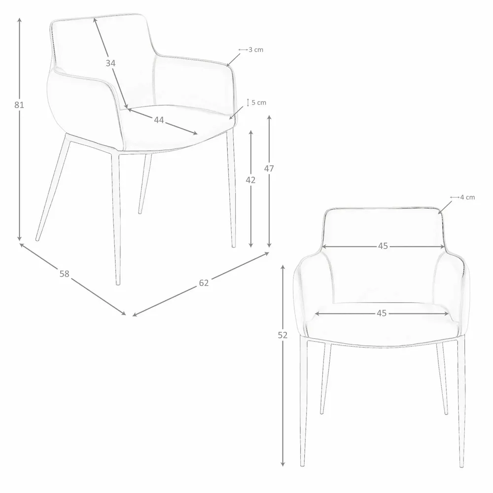 Chairs - Brown leatherette chair - ANGEL CERDÁ