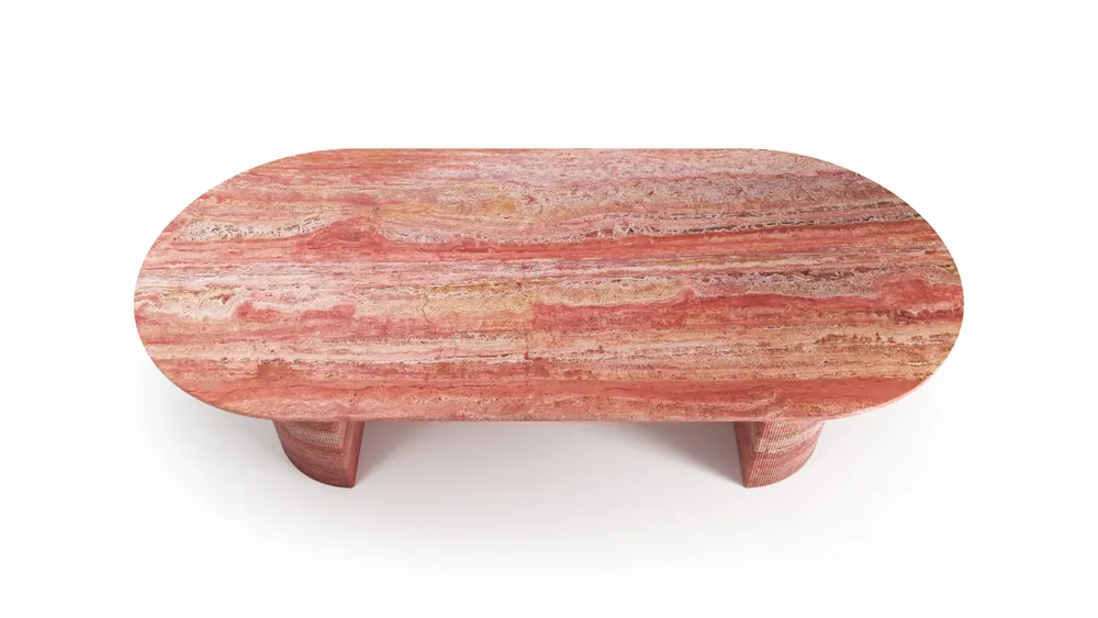 Dining Tables - Refleko - Dining Tables - Red Travertine - STONE VALLEY