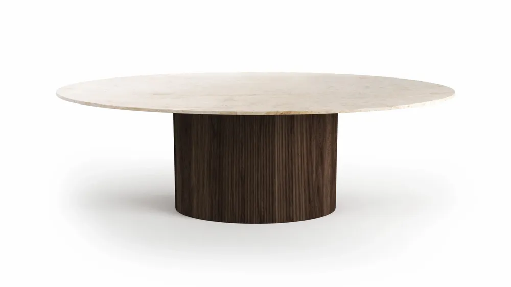 Dining Tables - Valleyra - Dining Tables - Crema Marble - STONE VALLEY