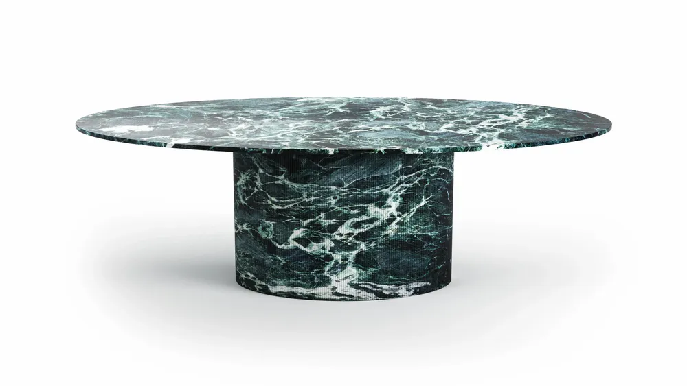 Dining Tables - Valleyra - Dining Tables - Verde Alpi Marble - STONE VALLEY