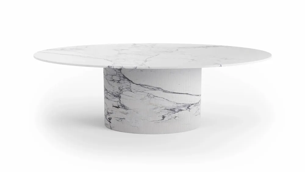 Dining Tables - Valleyra - Dining Tables - Carrara Statuario Marble - STONE VALLEY