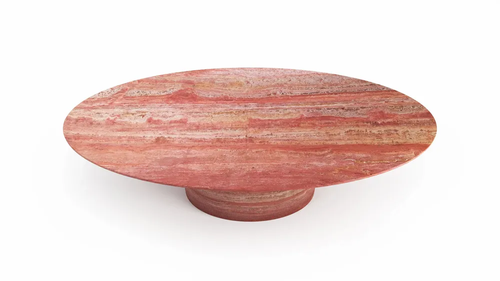 Dining Tables - Valleyra - Dining Tables - Red Travertine - STONE VALLEY