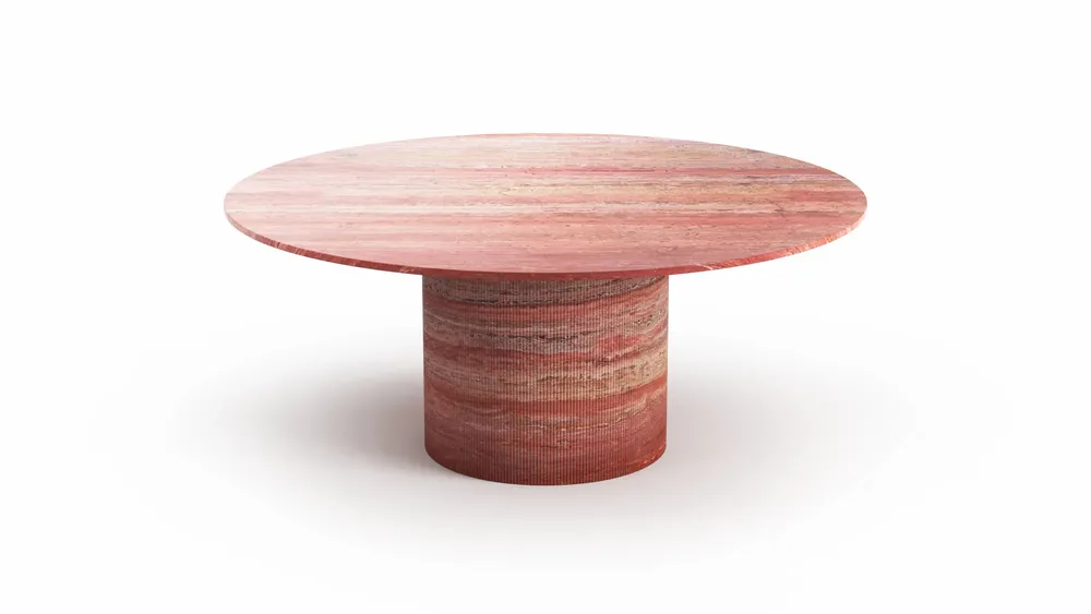 Dining Tables - Ocel - Dining Tables - Red Travertine - STONE VALLEY