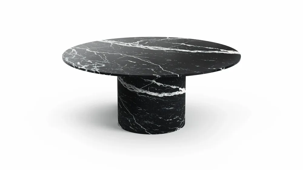 Dining Tables - Ocel - Dining Tables - Nero Maquina Marble - STONE VALLEY