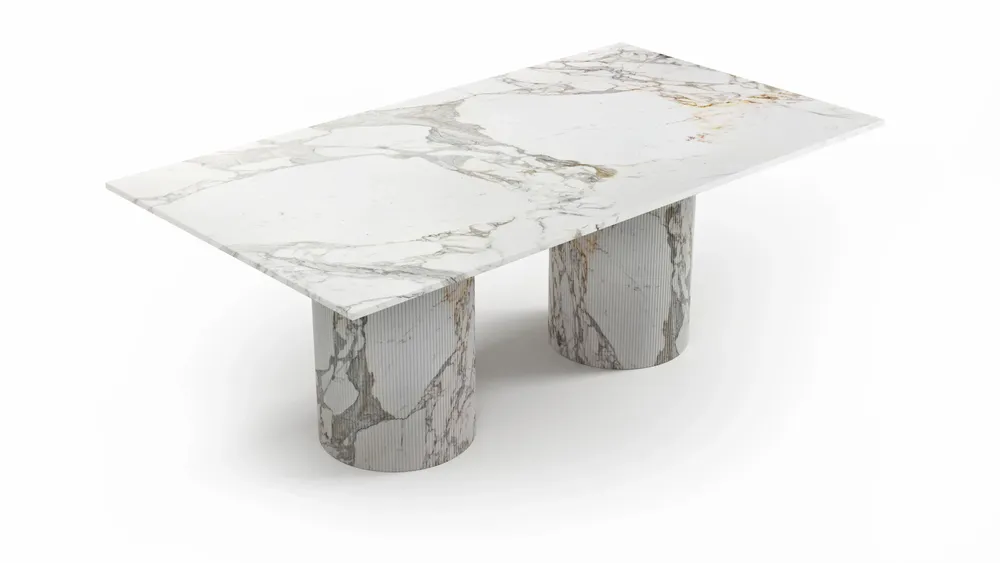 Dining Tables - Jaspura - Dining Tables - Calacatta Oro Marble - STONE VALLEY