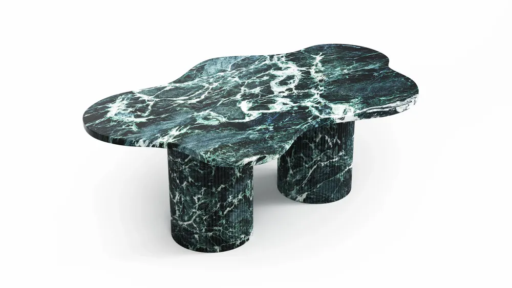 Coffee tables - Nunoca - Coffee Tables - Verde Alpi Marble - STONE VALLEY