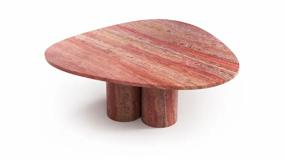 Coffee tables - Rivage - Coffee Tables - Red Travertine - STONE VALLEY