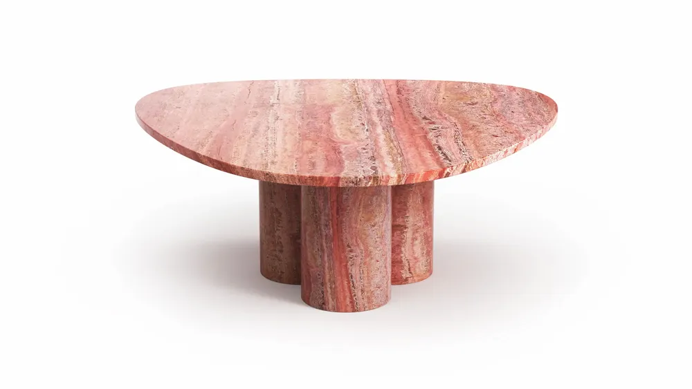 Coffee tables - Rivage - Coffee Tables - Red Travertine - STONE VALLEY