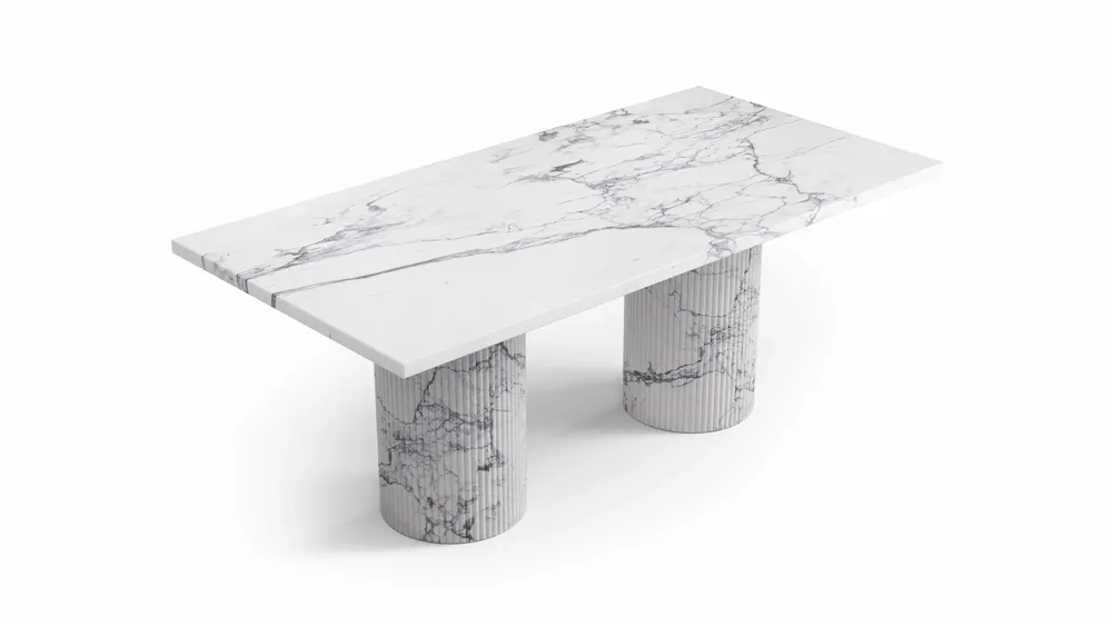 Tables basses - Jaspura - Tables basses - Marbre Statuario Carrara - STONE VALLEY