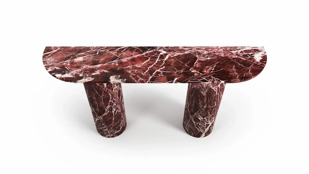 Console table - Ombrure - Console table - Rosso Levano marble - STONE VALLEY