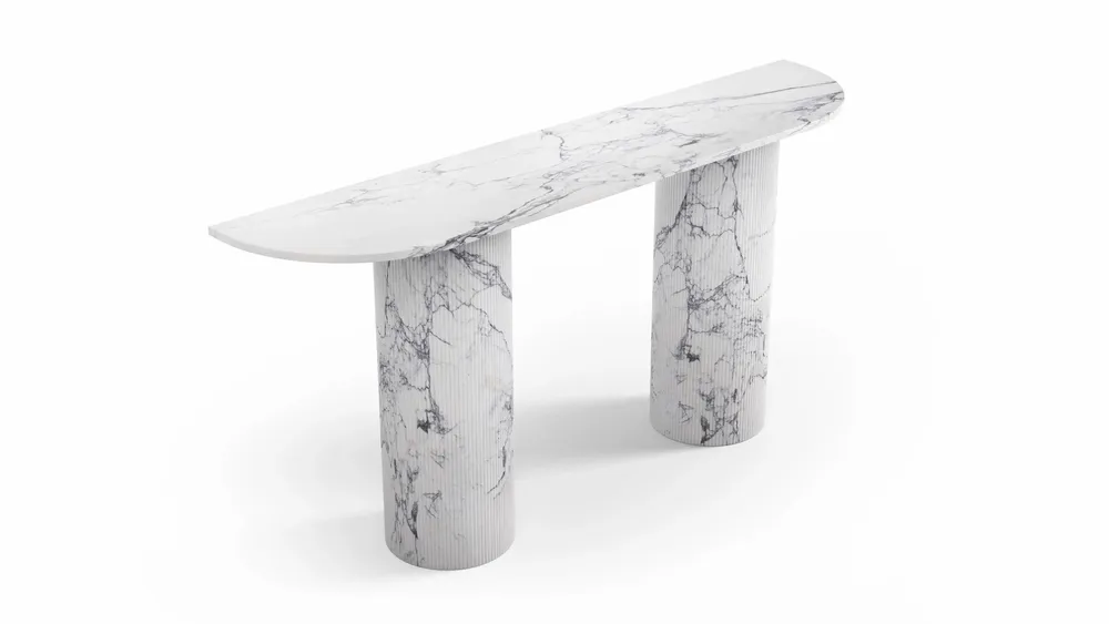 Console table - Ombrure - Console table - Statuario Carrara marble - STONE VALLEY