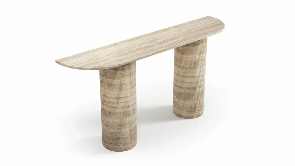Console table - Ombrure - Console Table - Classic Travertine - STONE VALLEY