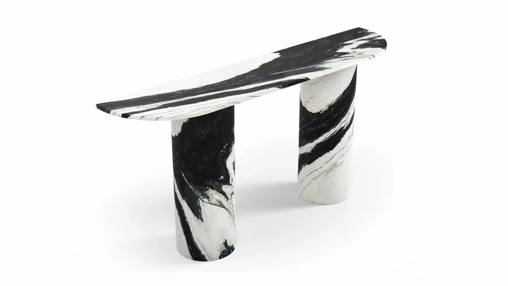Consoles - Ombrure - Table console - Marbre Panda - STONE VALLEY