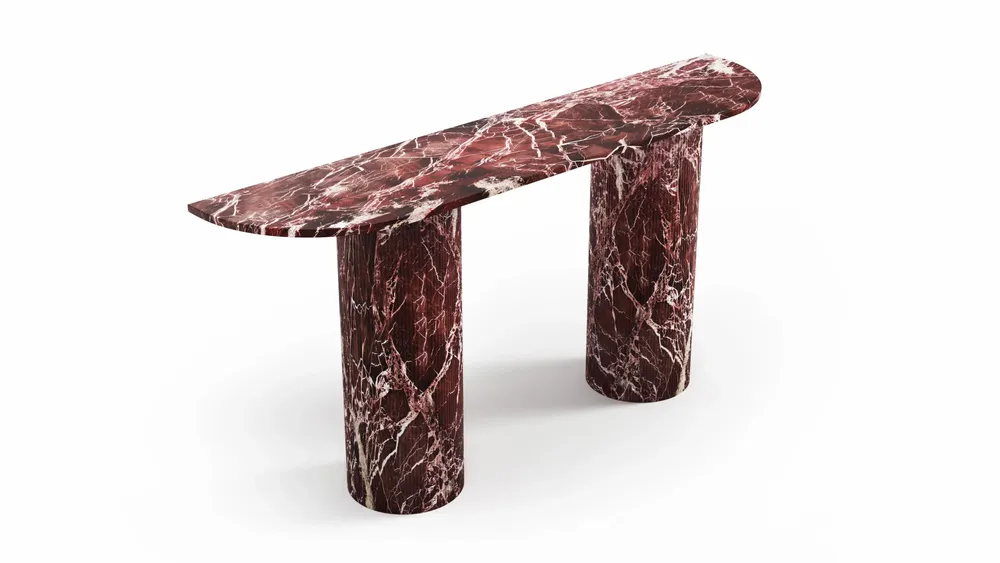 Consoles - Ombrure - Table console - Marbre Rosso Levano - STONE VALLEY
