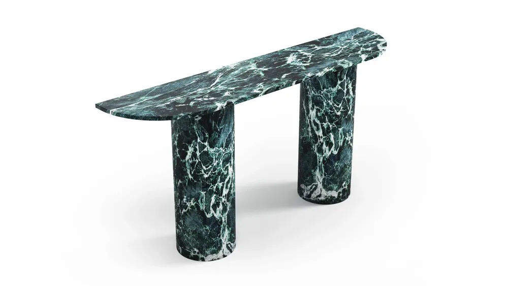 Console table - Ombrure - Console table - Verde Alpi marble - STONE VALLEY