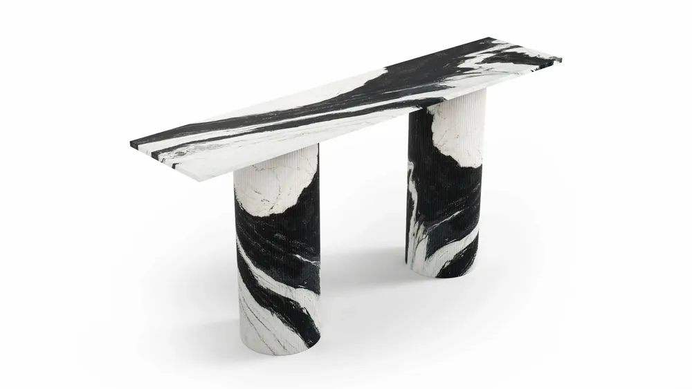 Consoles - Ombrure - Table console - Marbre Panda - STONE VALLEY