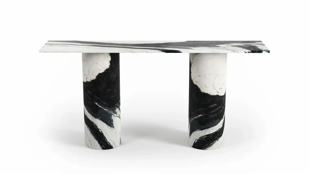 Consoles - Ombrure - Table console - Marbre Panda - STONE VALLEY