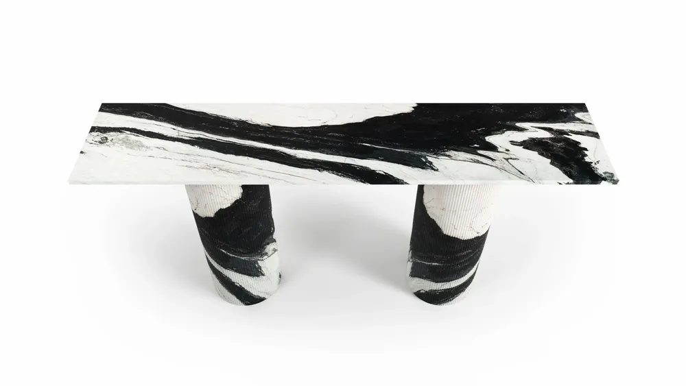 Consoles - Ombrure - Table console - Marbre Panda - STONE VALLEY