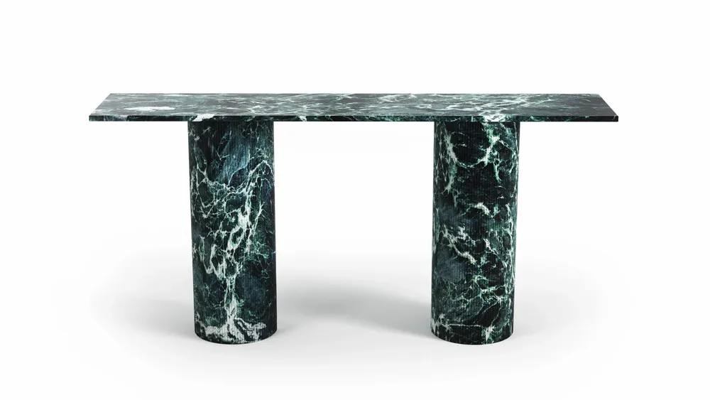 Console table - Ombrure - Console table - Verde Alpi marble - STONE VALLEY
