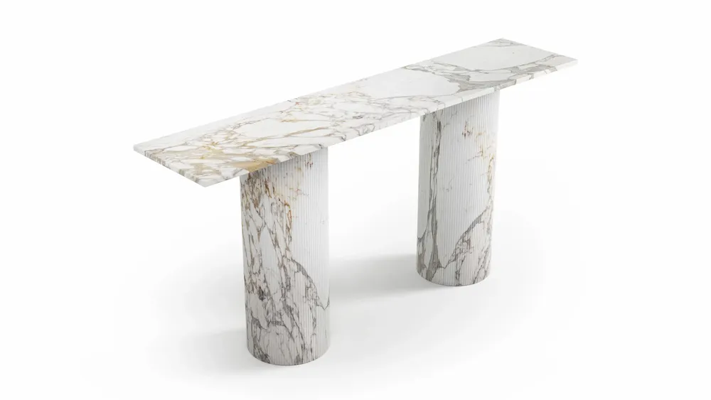 Consoles - Ombrure - Table console - Marbre Calacatta Oro - STONE VALLEY