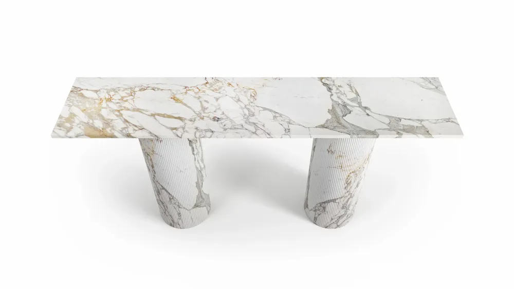 Console table - Ombrure - Console Table - Calacatta Oro Marble - STONE VALLEY