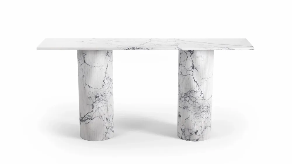 Console table - Ombrure - Console table - Statuario Carrara marble - STONE VALLEY